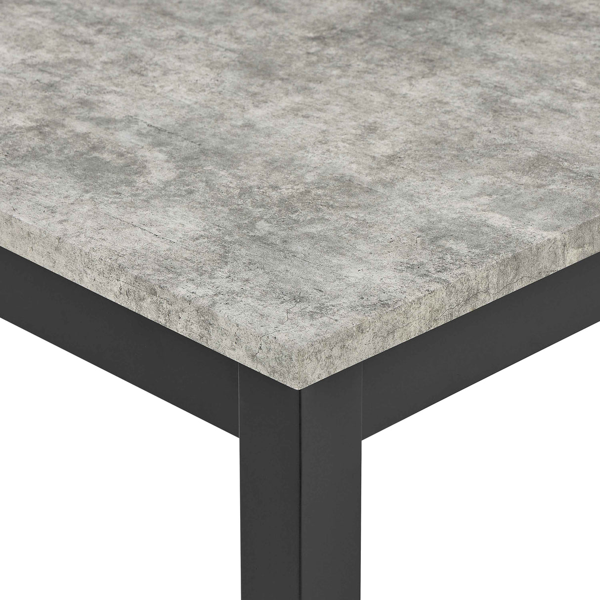 Lennon Black/Concrete 5-Piece Counter Height Set by Crown Mark at Eve Furniture