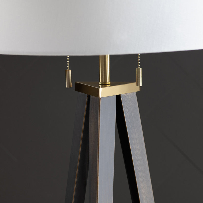 Lennon Bronze/Gold Floor Lamp by Crestview at Eve Furniture