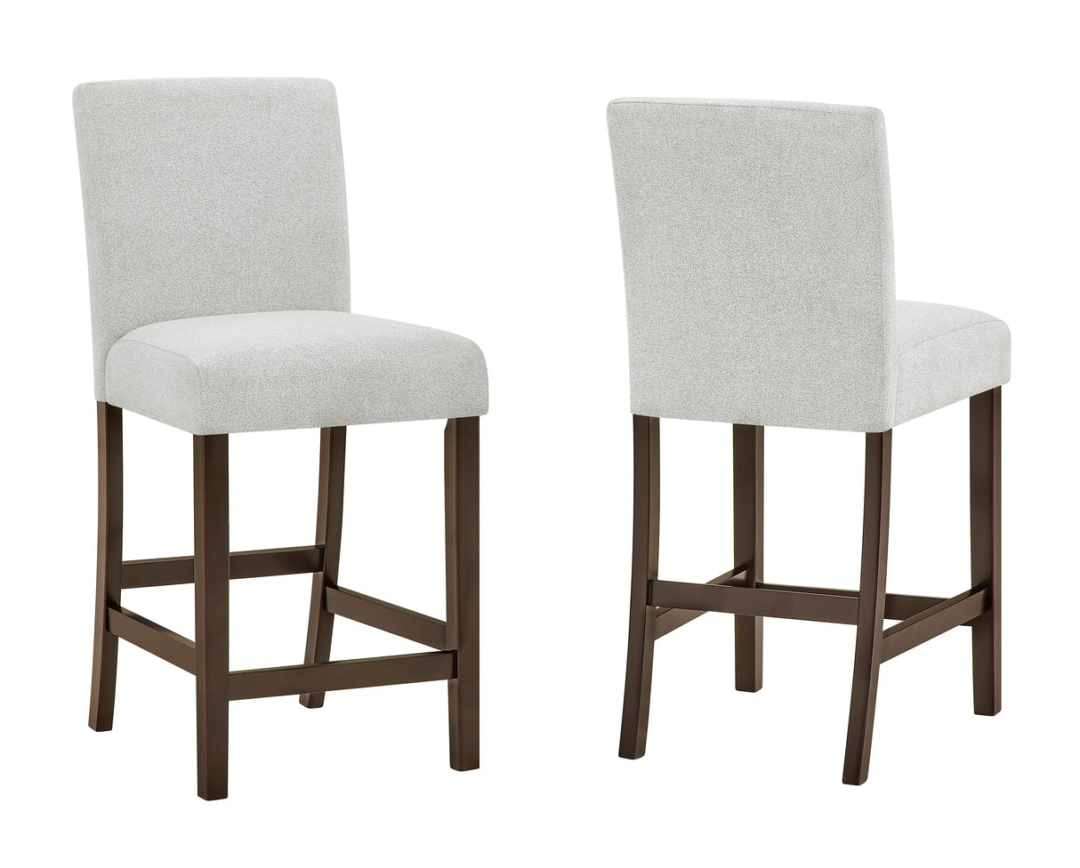 Lennon Gray 5-Piece Counter Height Dining Set by Crown Mark at Eve Furniture