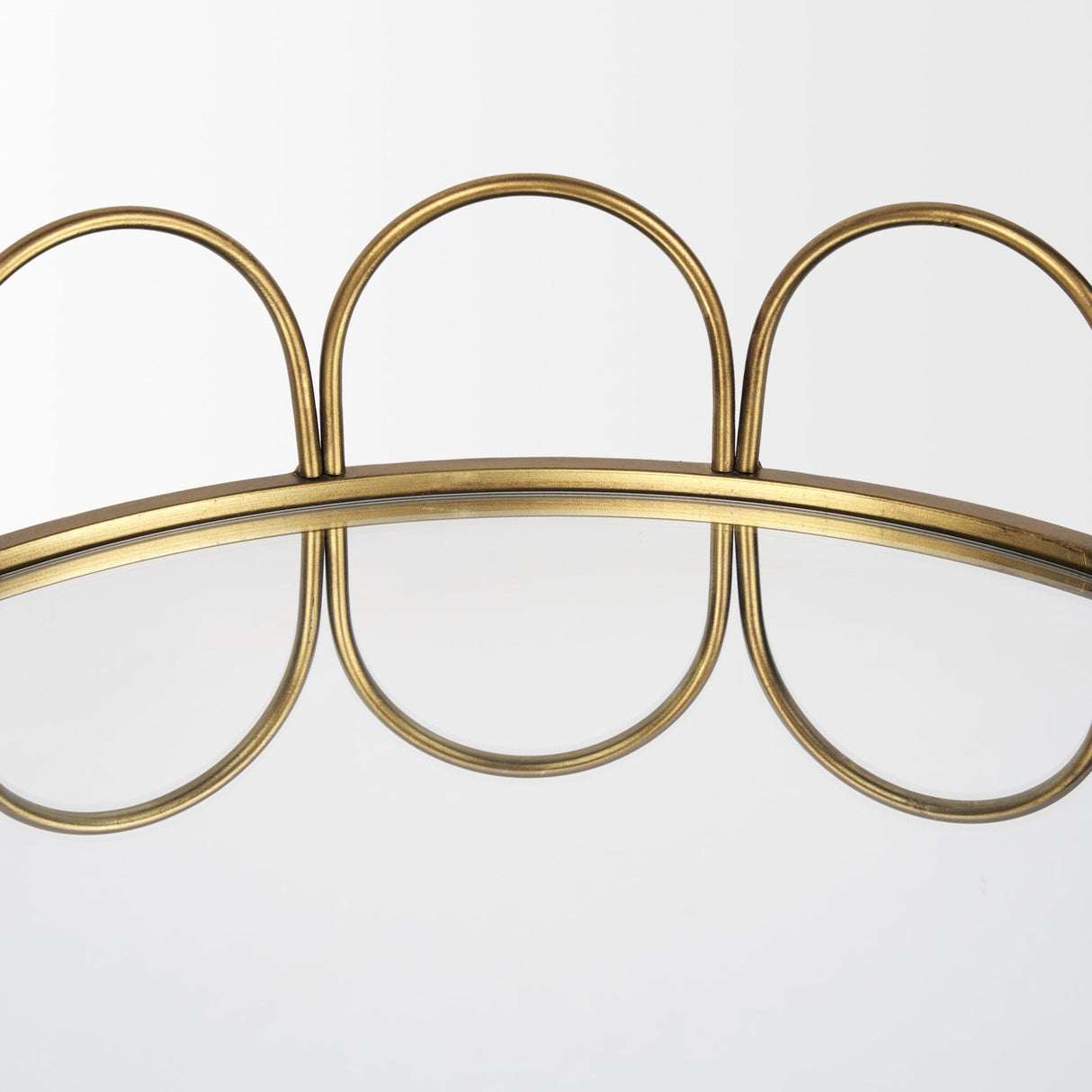 Lenore Round Metal/Mirror Tray Gold (Set of 2) by Mercana at Eve Furniture