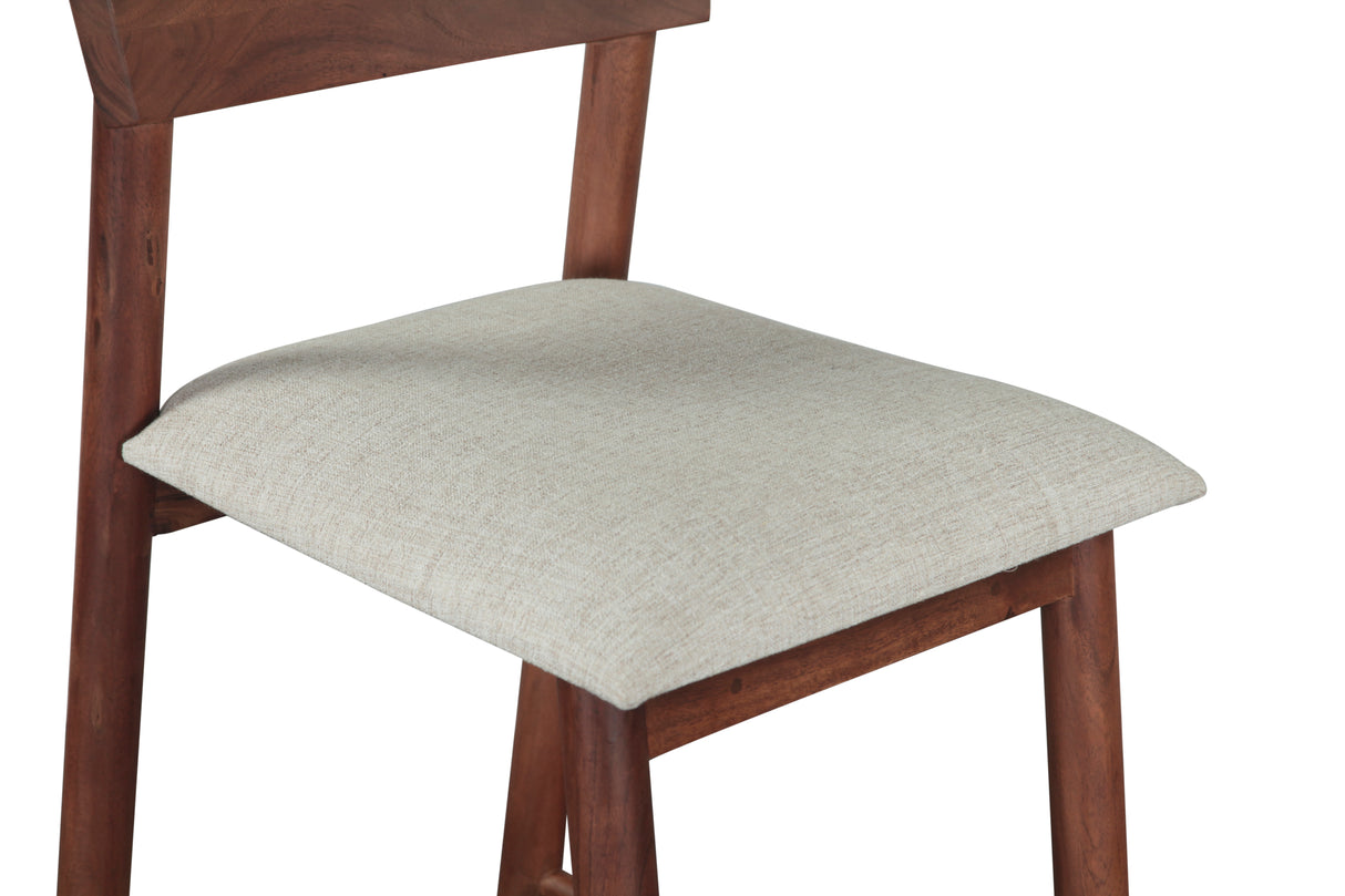 Lenox 18" Upholstered Counter Chair in Walnut by Home Trends & Design at Eve Furniture