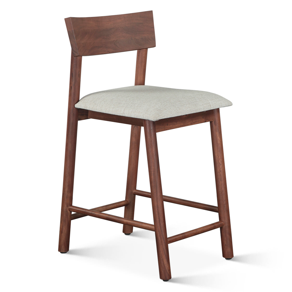 Lenox 18" Upholstered Counter Chair in Walnut by Home Trends & Design at Eve Furniture