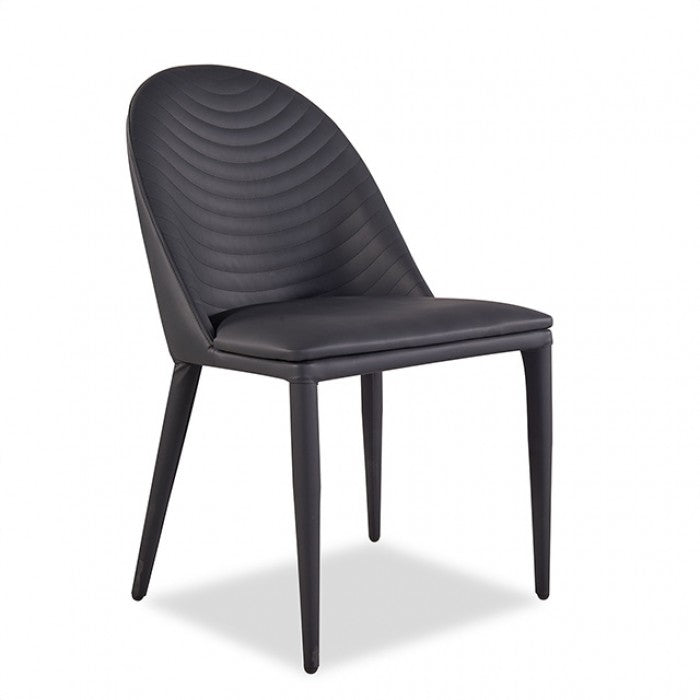 Lenvik Black/White Side Chair Set of 2 by Furniture of America at Eve Furniture
