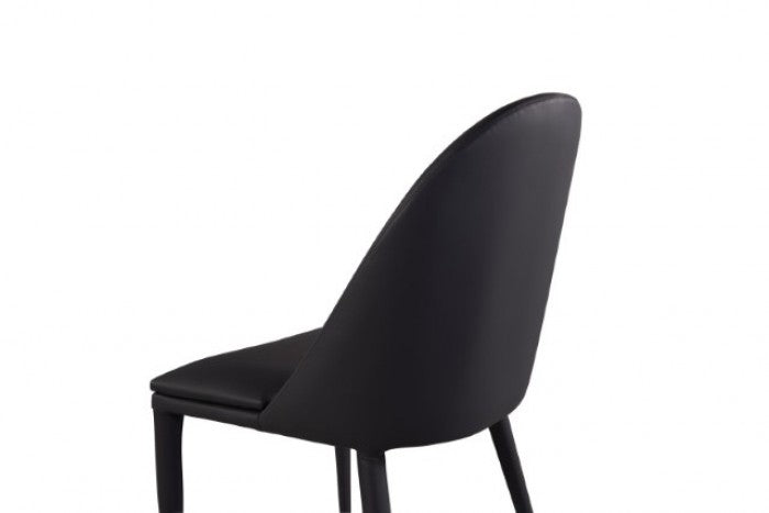 Lenvik Black/White Side Chair Set of 2 by Furniture of America at Eve Furniture