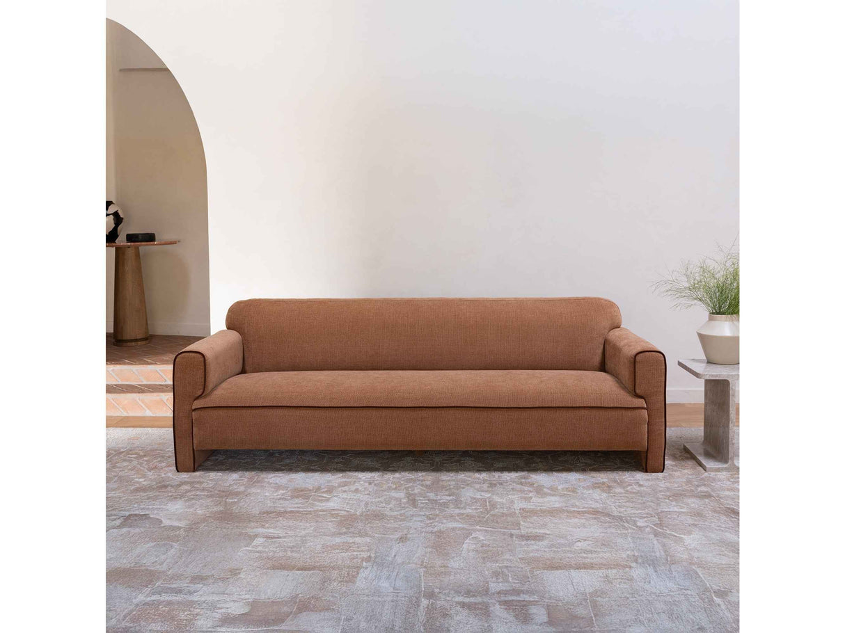 Leo Light Brown Sofa by Moe's Home at Eve Furniture