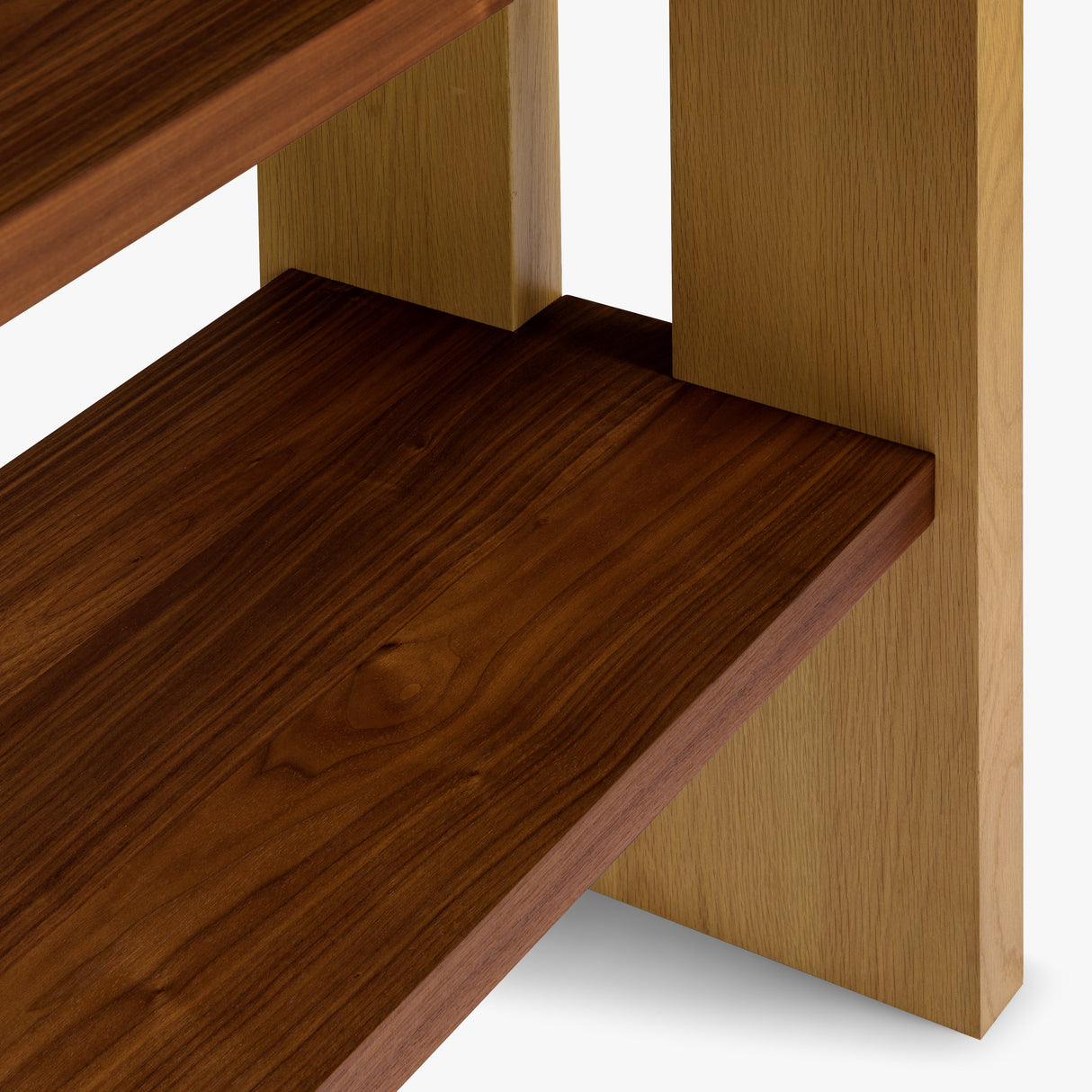 Leo Oak & Walnut Bookcase by Co.House Designs at Eve Furniture