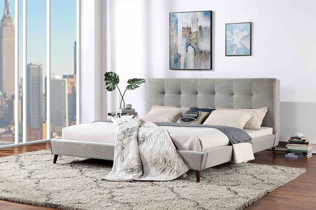 Leomin Gray California King Bed