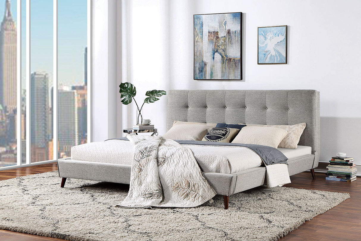 Leomin Gray King Bed by Furniture of America at Eve Furniture