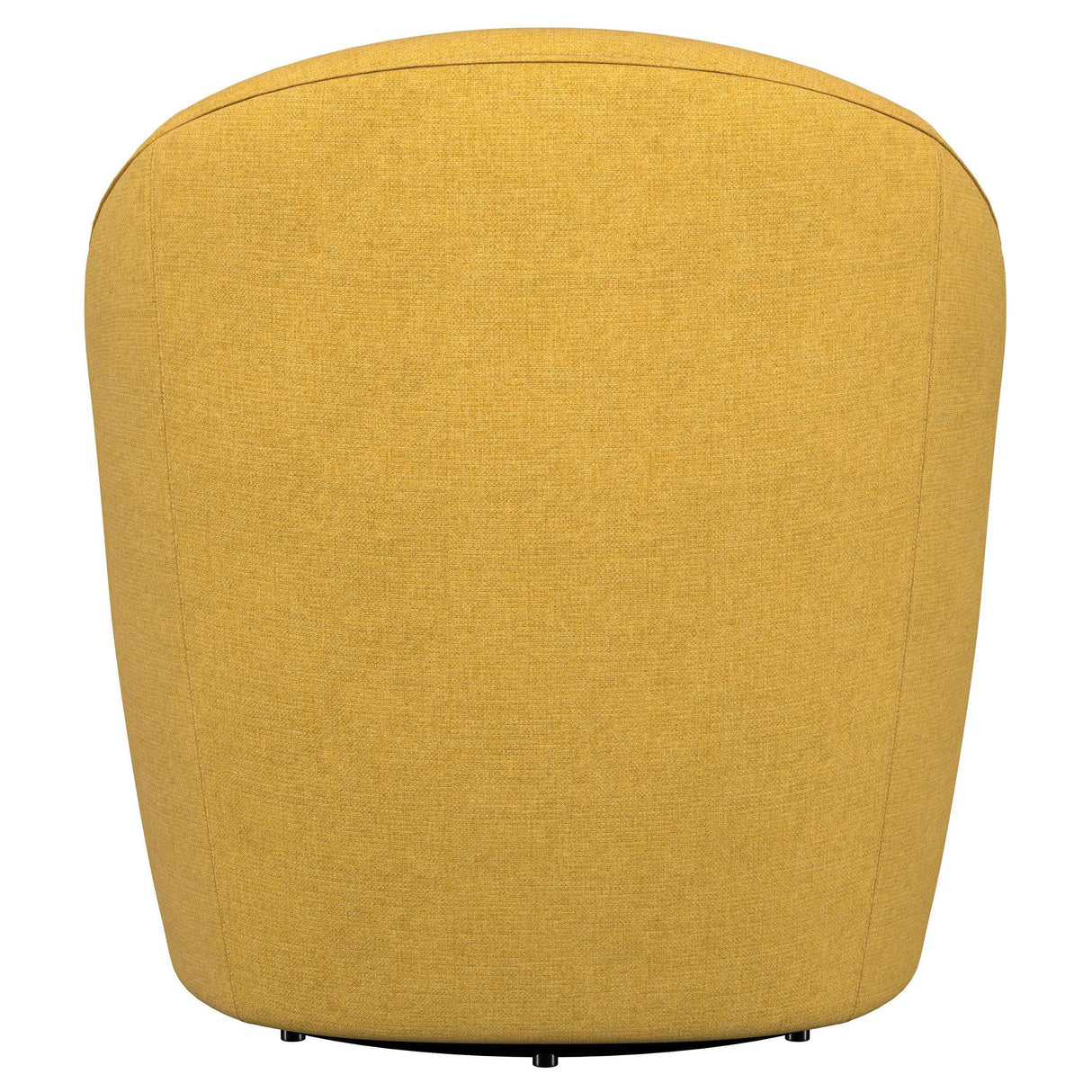 Leon Mustard Yellow Upholstered Accent Swivel Barrel Chair by Coaster at Eve Furniture