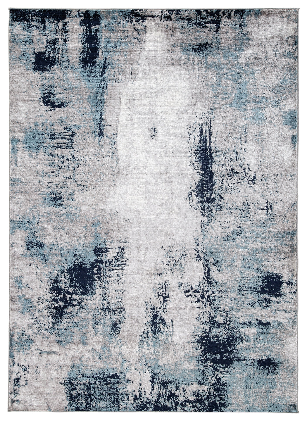 Leonelle Cream/Blue/Gray Large Rug by Ashley at Eve Furniture