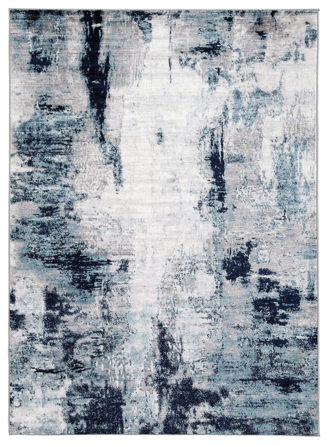 Leonelle Cream/Blue/Gray Medium Rug by Ashley at Eve Furniture