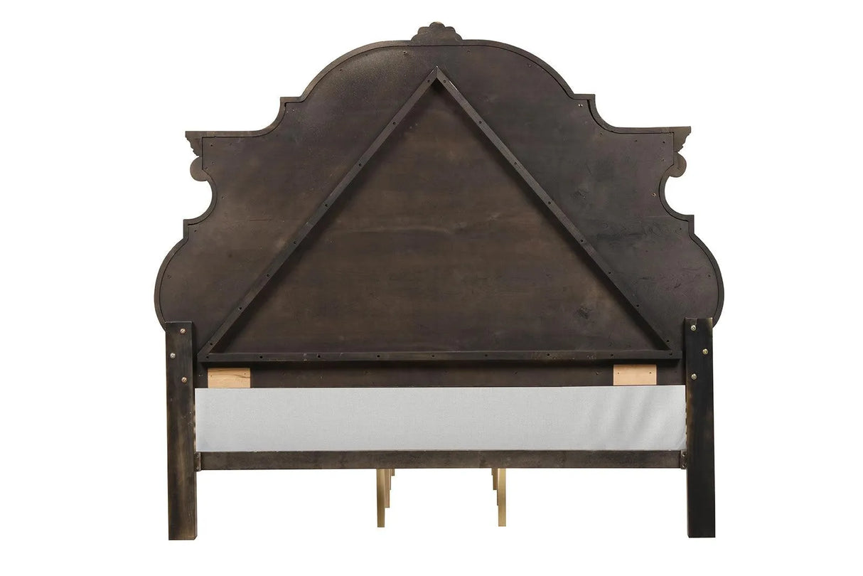 Leovanni Dark Brown Bombay Queen Bed by Furniture of America at Eve Furniture