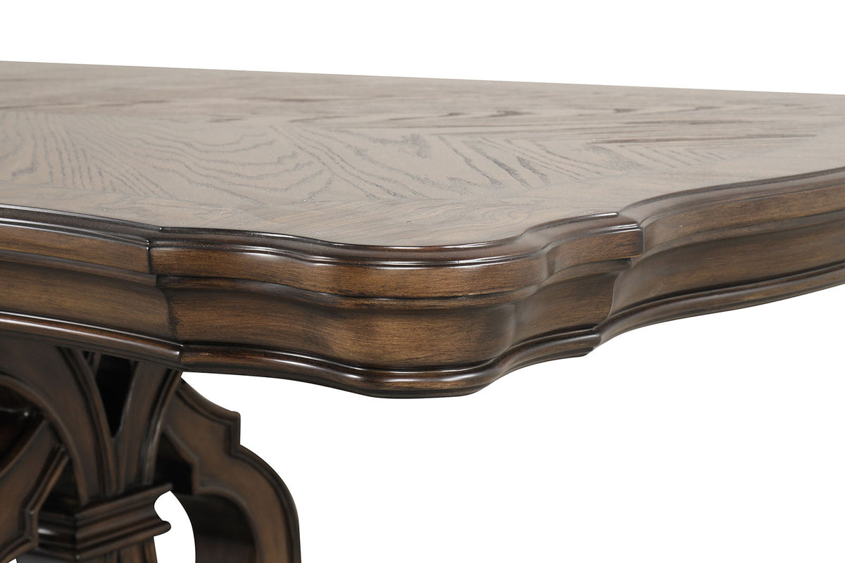 Leovanni Dark Brown Dining Table by Furniture of America at Eve Furniture