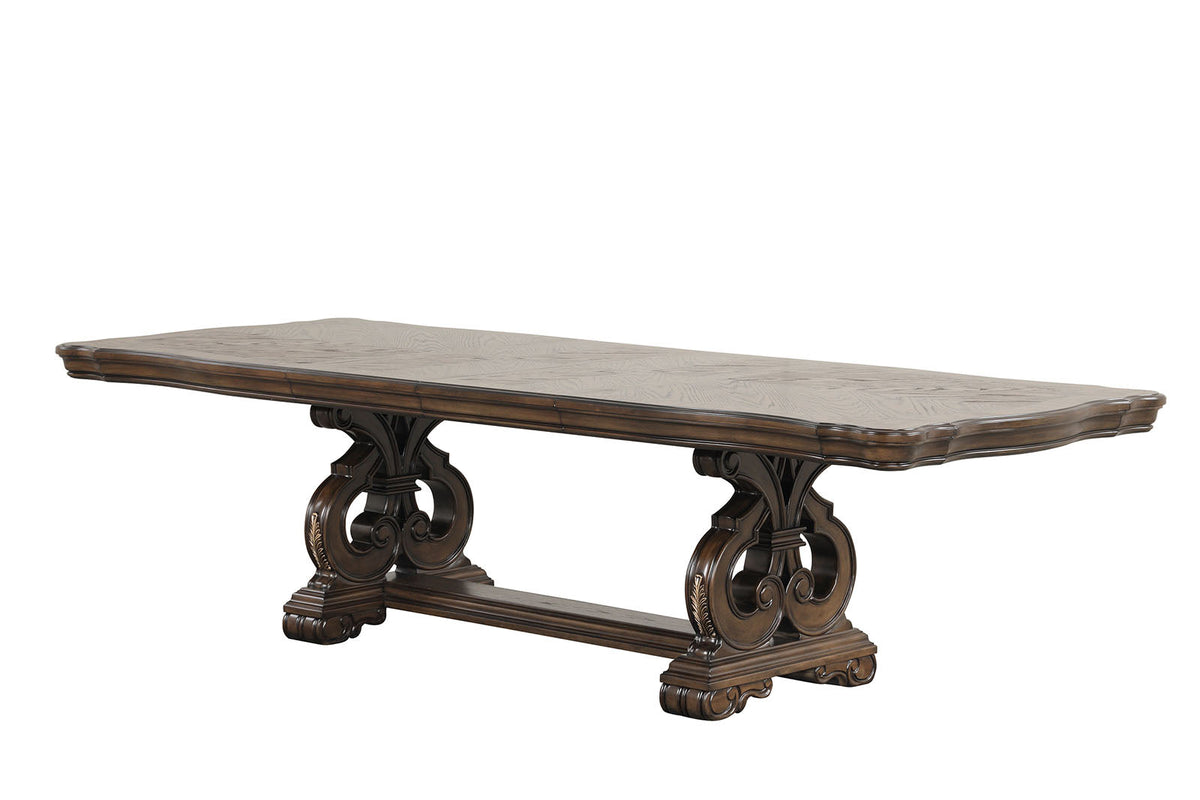 Leovanni Dark Brown Dining Table by Furniture of America at Eve Furniture