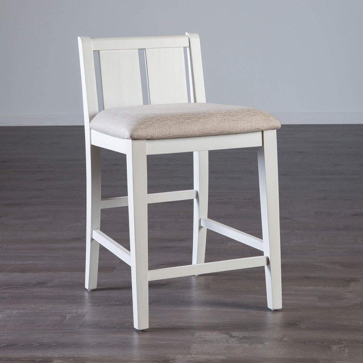 Lescles White/Gray 3 Pc Counter Ht Set (1 Table + 2 Chairs) by Furniture of America at Eve Furniture