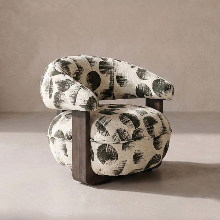 Lesta White / Copper Pink Accent Chair by Furniture of America at Eve Furniture