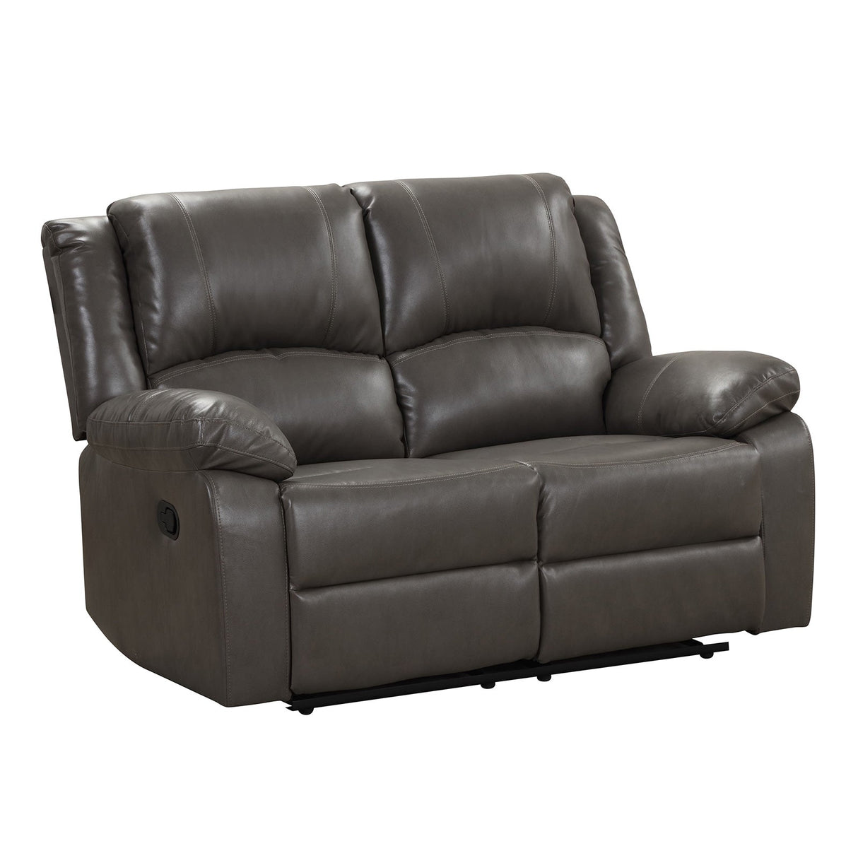Letha Gray PU Leather Sofa & Loveseat by Furniture of America at Eve Furniture