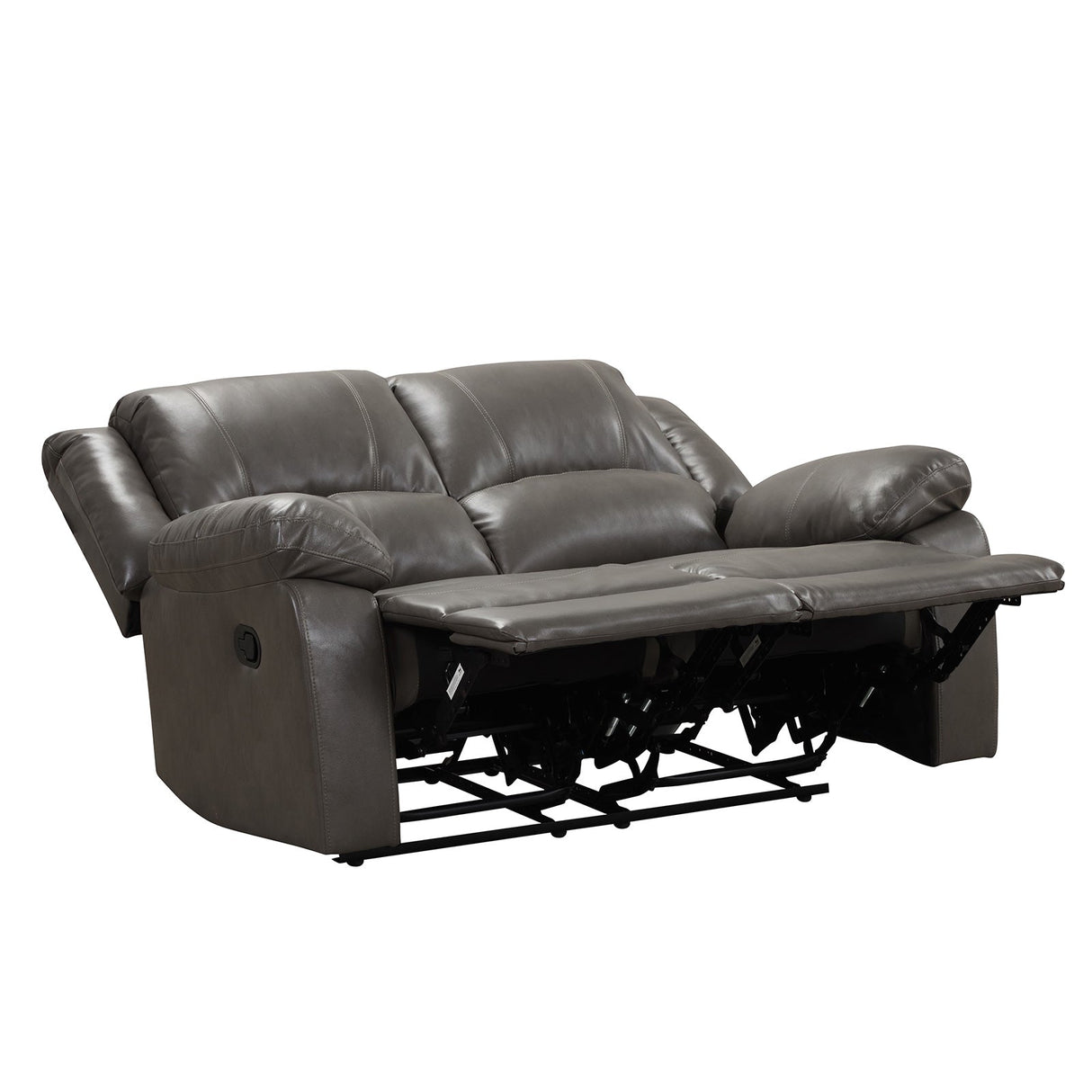 Letha Gray PU Leather Sofa & Loveseat by Furniture of America at Eve Furniture