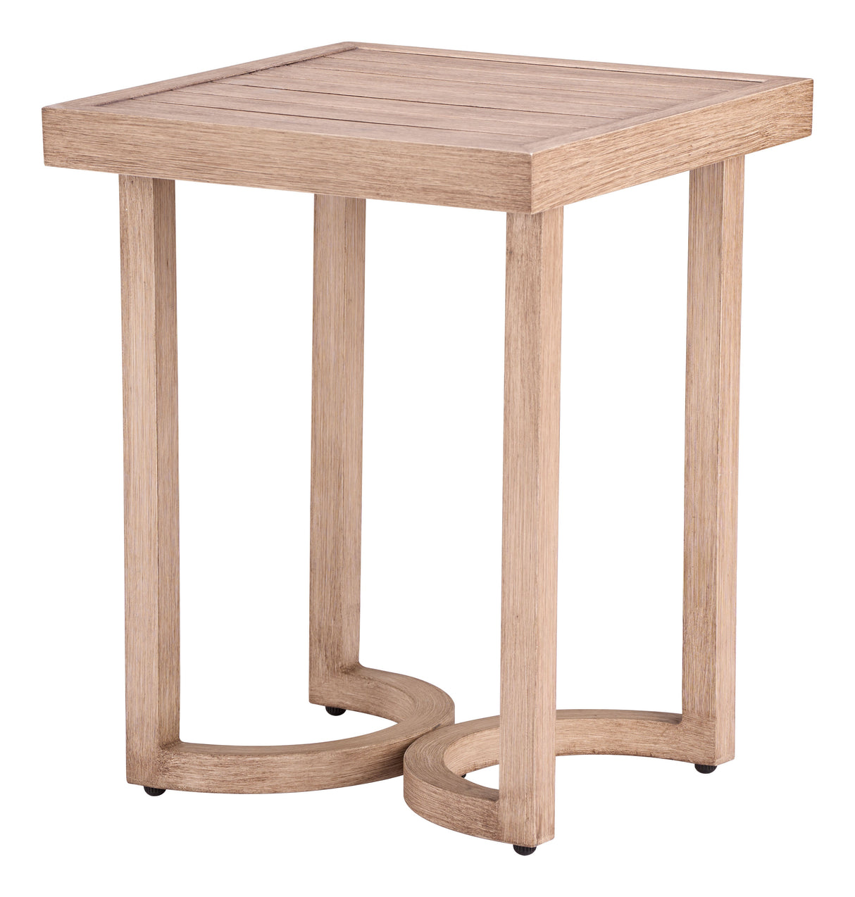 Leto Brown Outdoor Side Table by Zuomod at Eve Furniture