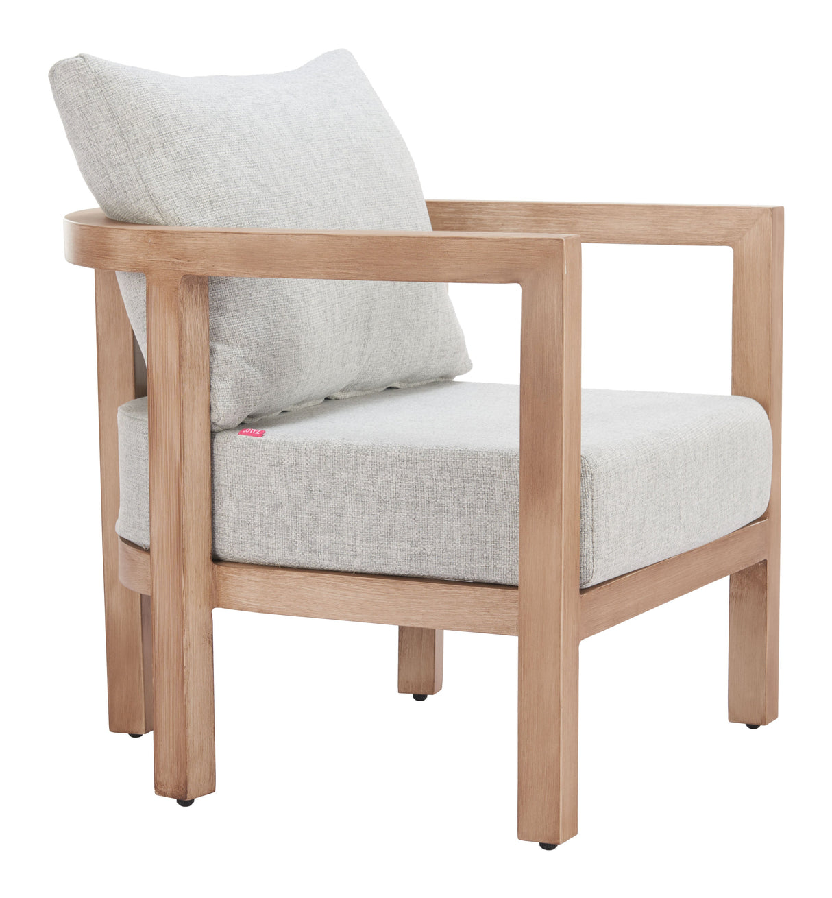Leto Gray Outdoor Armchair by Zuomod at Eve Furniture