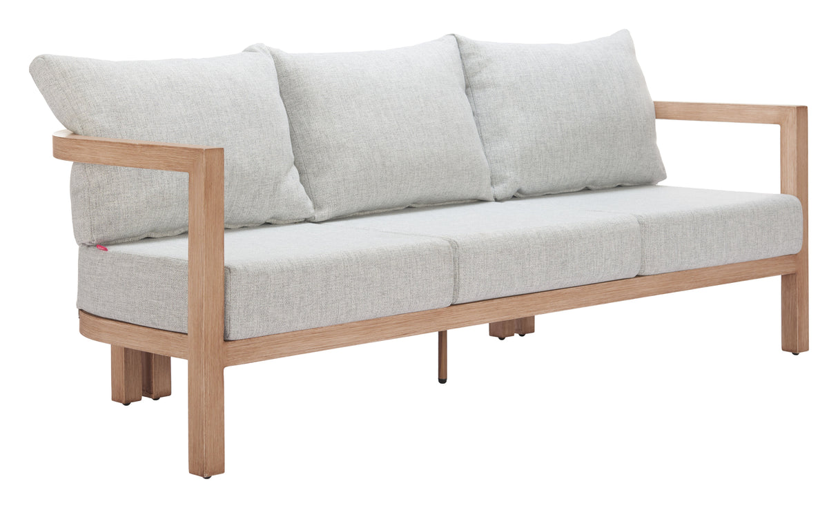 Leto Gray Outdoor Sofa by Zuomod at Eve Furniture