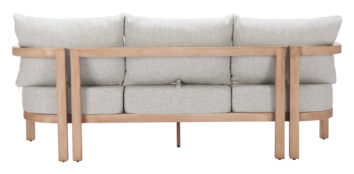 Leto Gray Outdoor Sofa by Zuomod at Eve Furniture