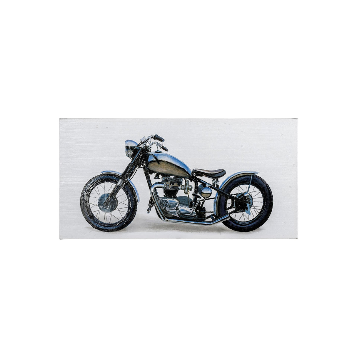 Lets Roll II White by James Wiens a Hand Embellished Textured Canvas by Mercana at Eve Furniture