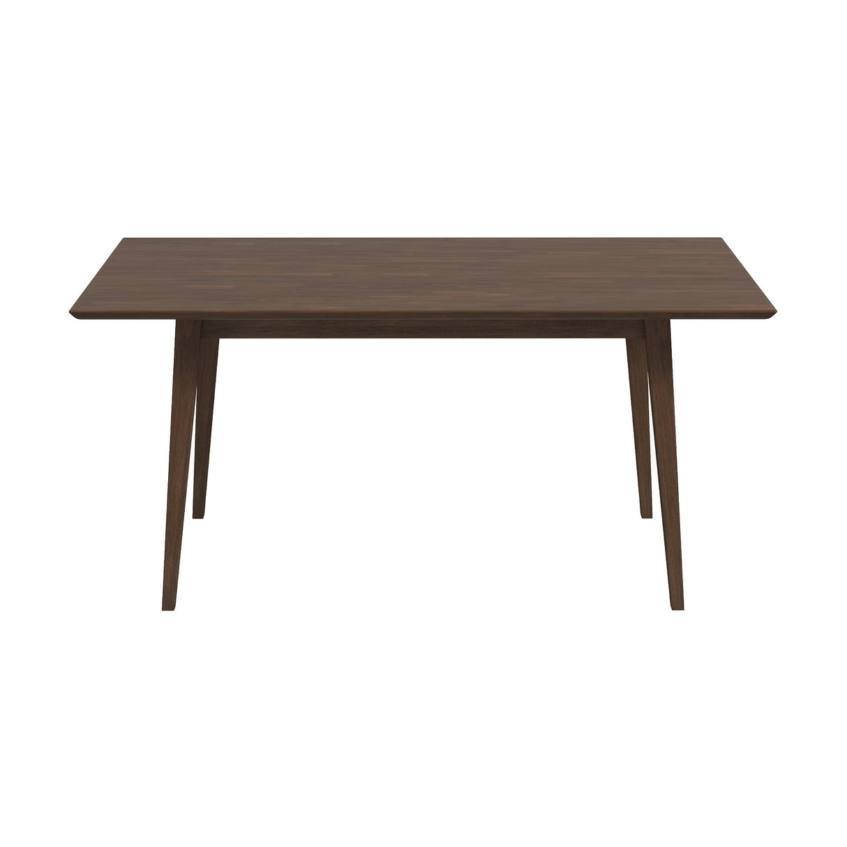 Levi Modern Style Solid Wood Rectangular Walnut Top Dining Table 63" by Ashcroft Imports at Eve Furniture