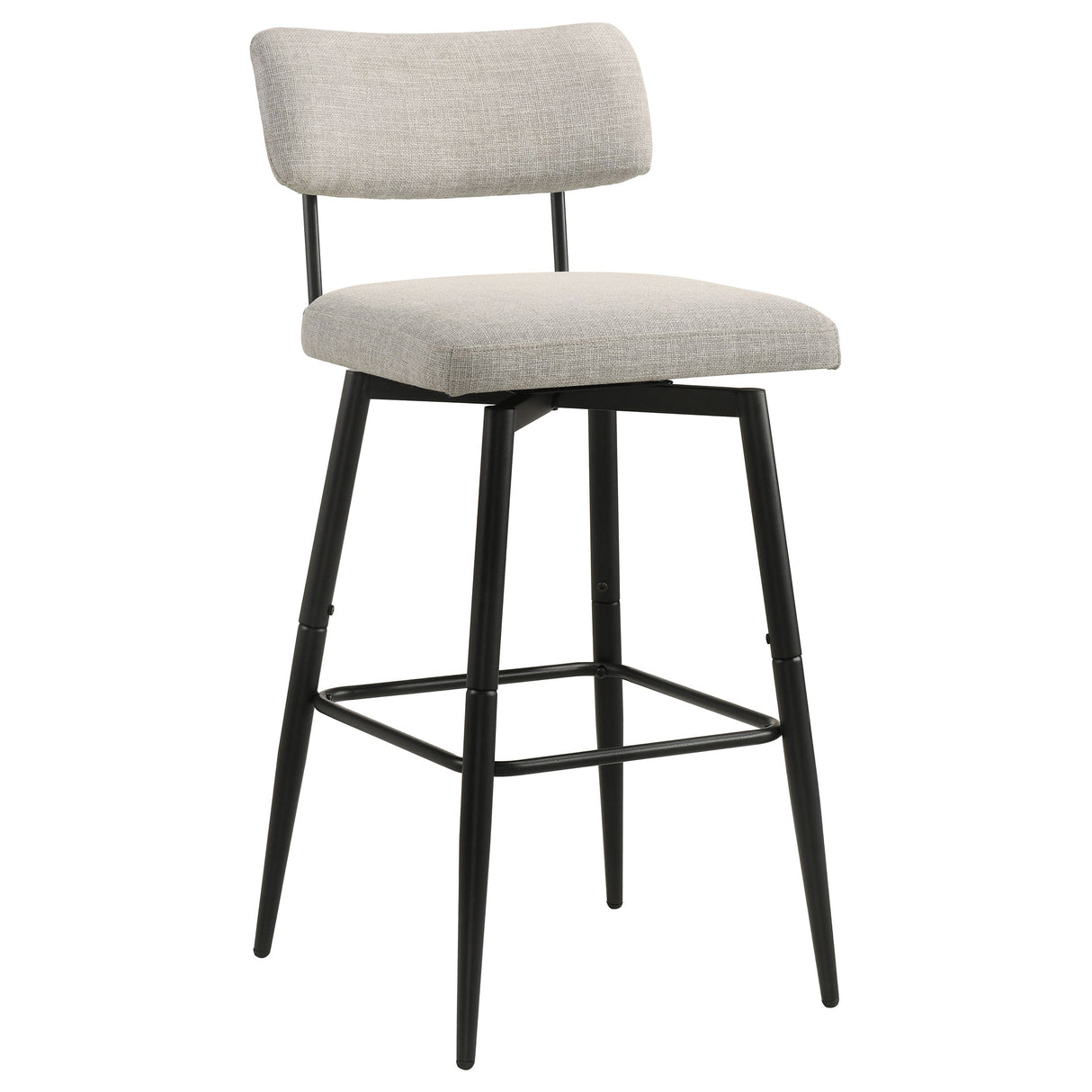 Levine Cream Fabric Upholstered Swivel Bar Chair (Set of 2) by Coaster at Eve Furniture