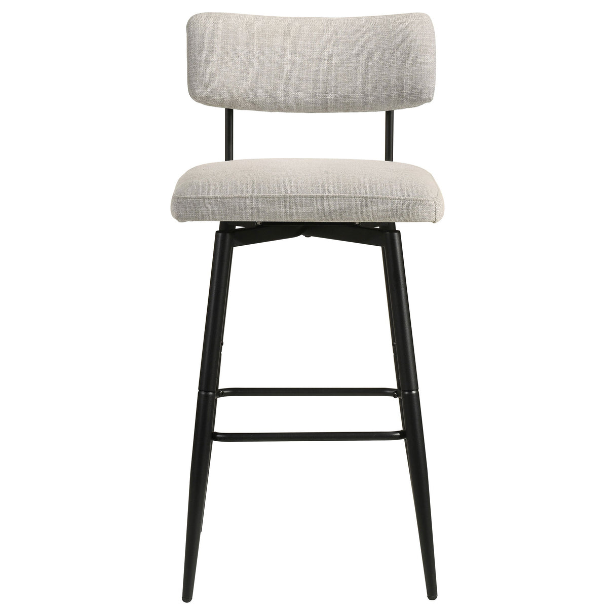 Levine Cream Fabric Upholstered Swivel Bar Chair (Set of 2) by Coaster at Eve Furniture