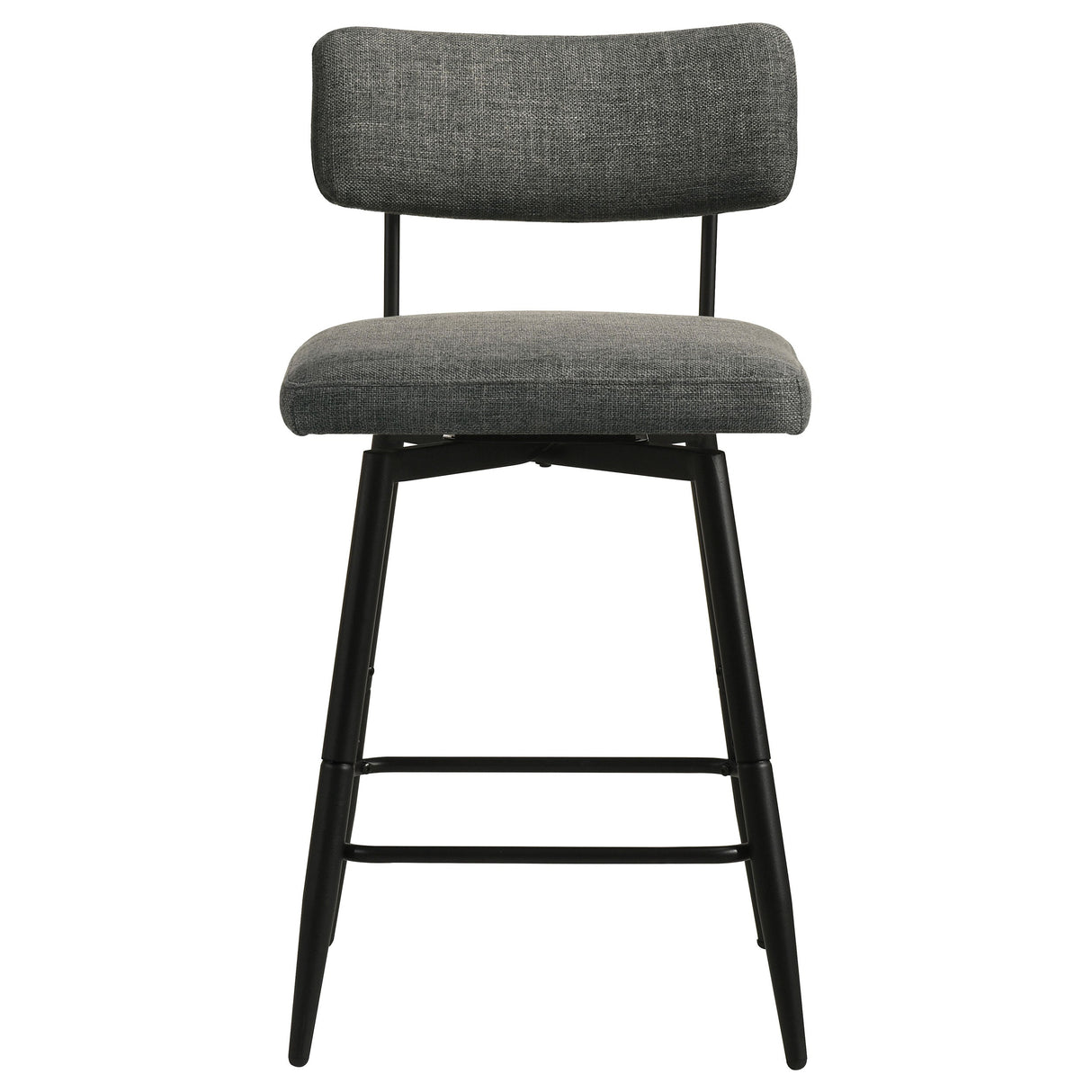 Levine Grey Fabric Upholstered Swivel Counter Chair (Set of 2) by Coaster at Eve Furniture