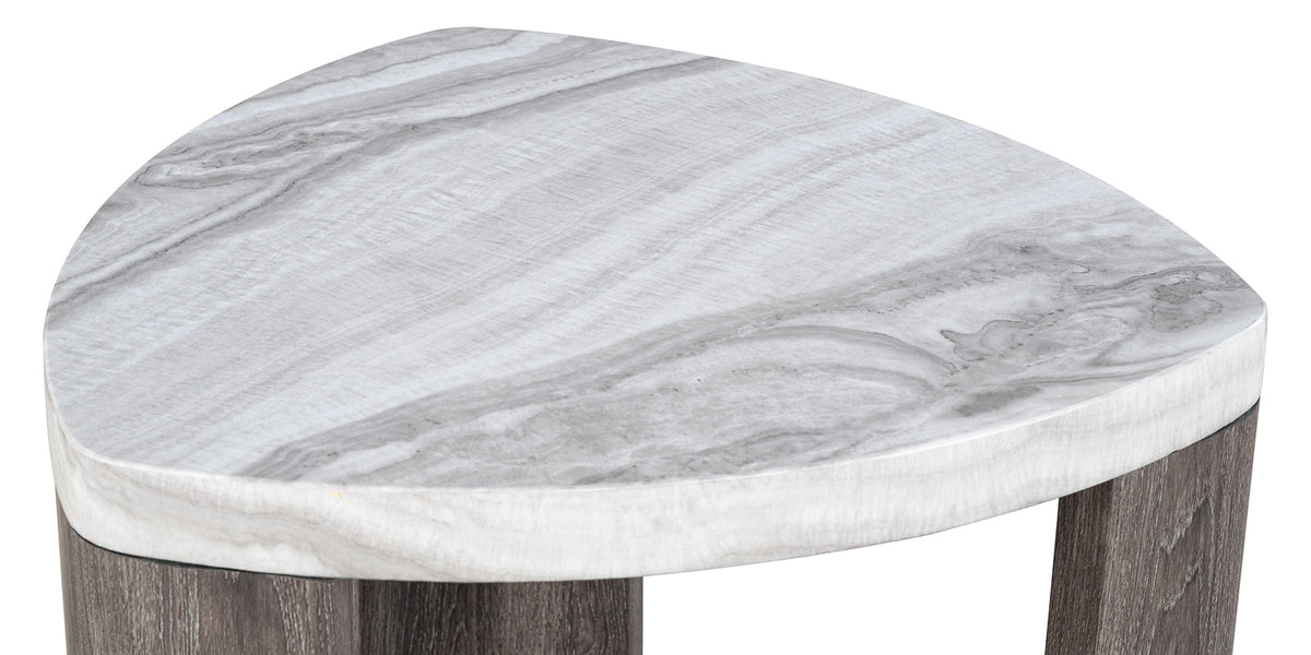 Levis Gray Triangle End Table by Furniture of America at Eve Furniture