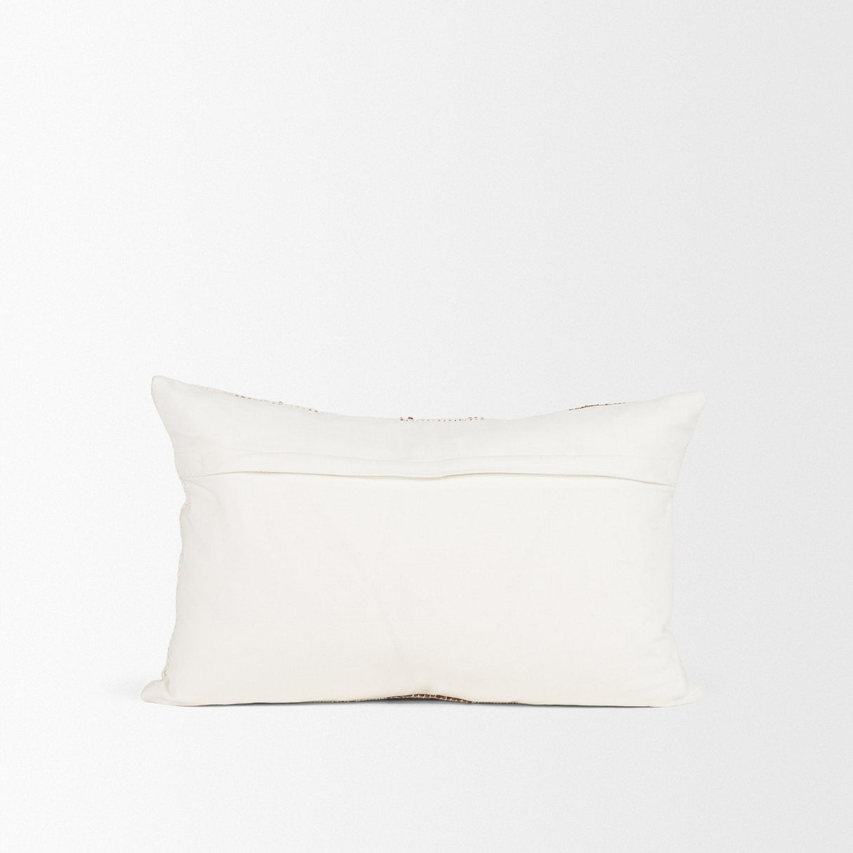 Levon 13x21 Lumbar Plush Cream w/ Orange Dashed Stripes Decorative Pillow Cover by Mercana at Eve Furniture