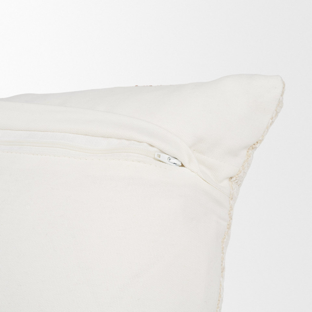 Levon 14x26 Lumbar Plush Cream w/ Orange Dashed Stripes Decorative Pillow Cover by Mercana at Eve Furniture
