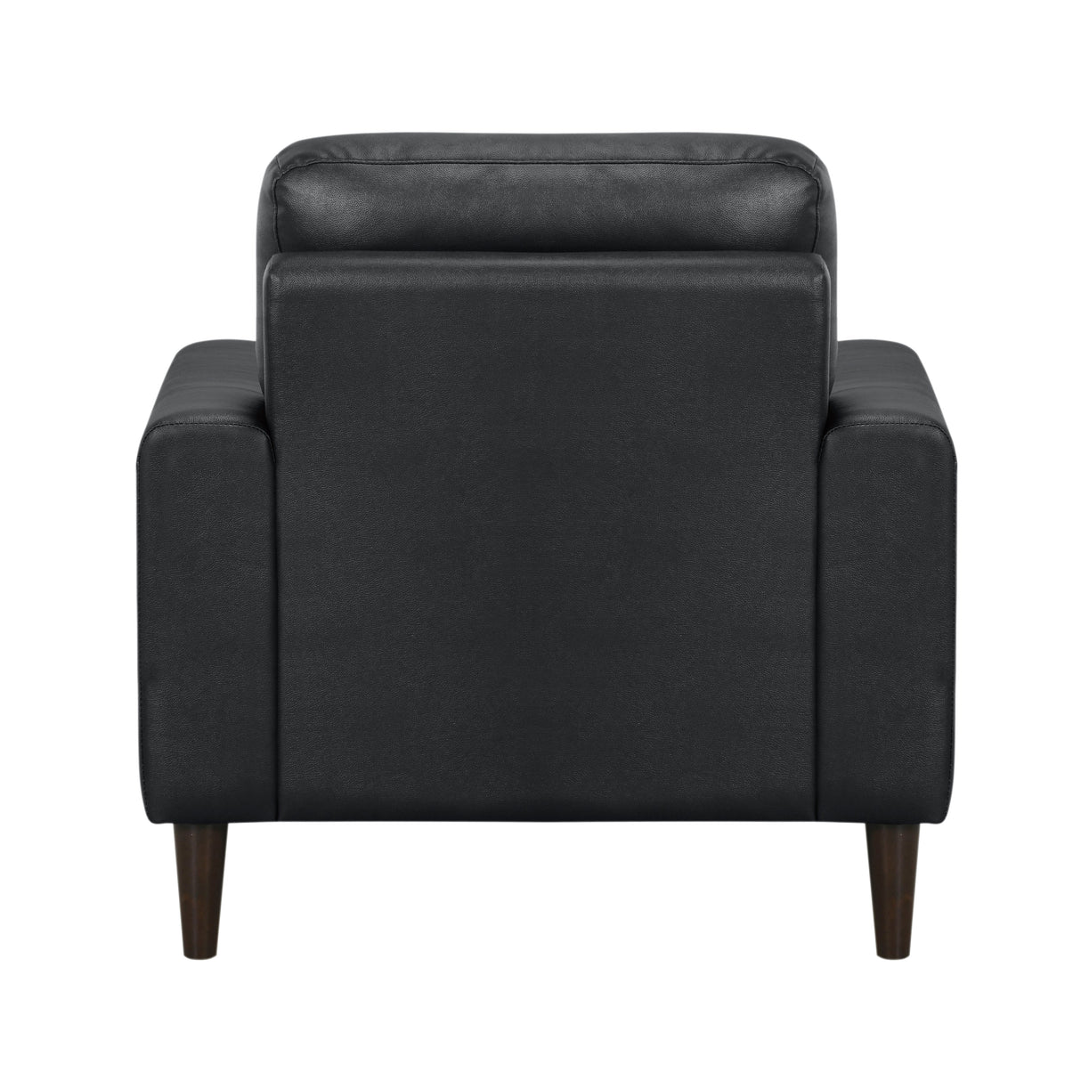 Lewes Black Leather Chair by Homelegance at Eve Furniture
