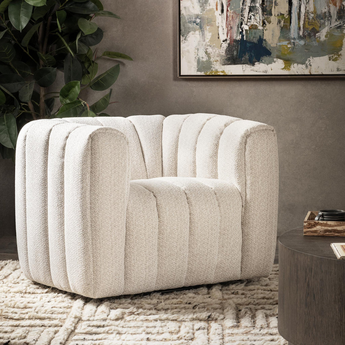 Lexa Swivel Chair by Classic Home at Eve Furniture