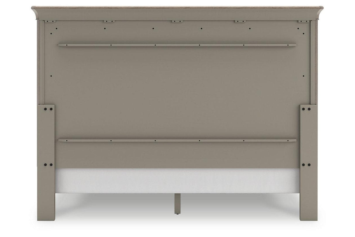 Lexorne Gray King Sleigh Bed by Ashley at Eve Furniture