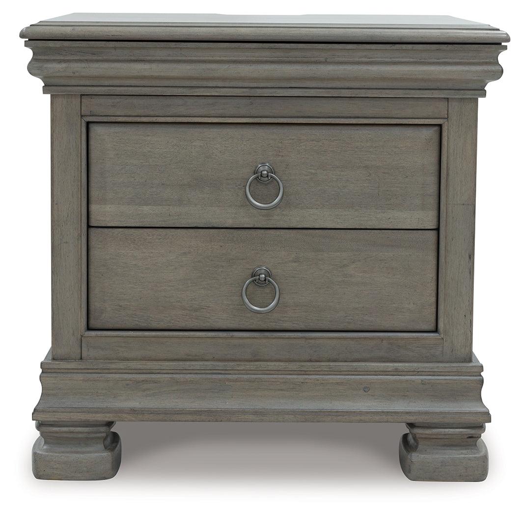 Lexorne Gray Nightstand by Ashley at Eve Furniture
