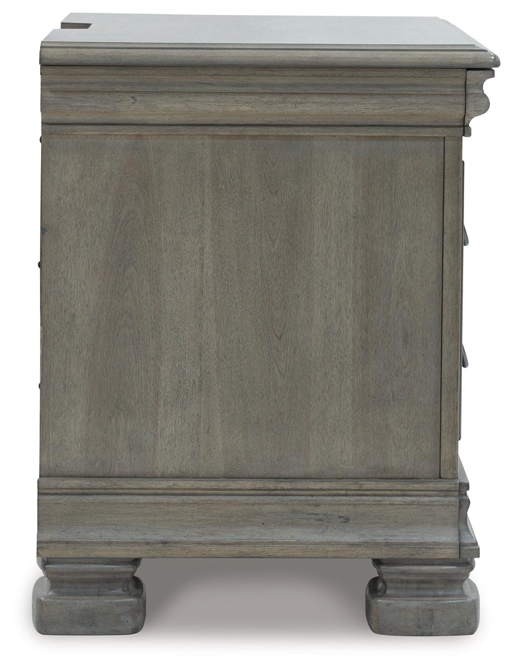 Lexorne Gray Nightstand by Ashley at Eve Furniture