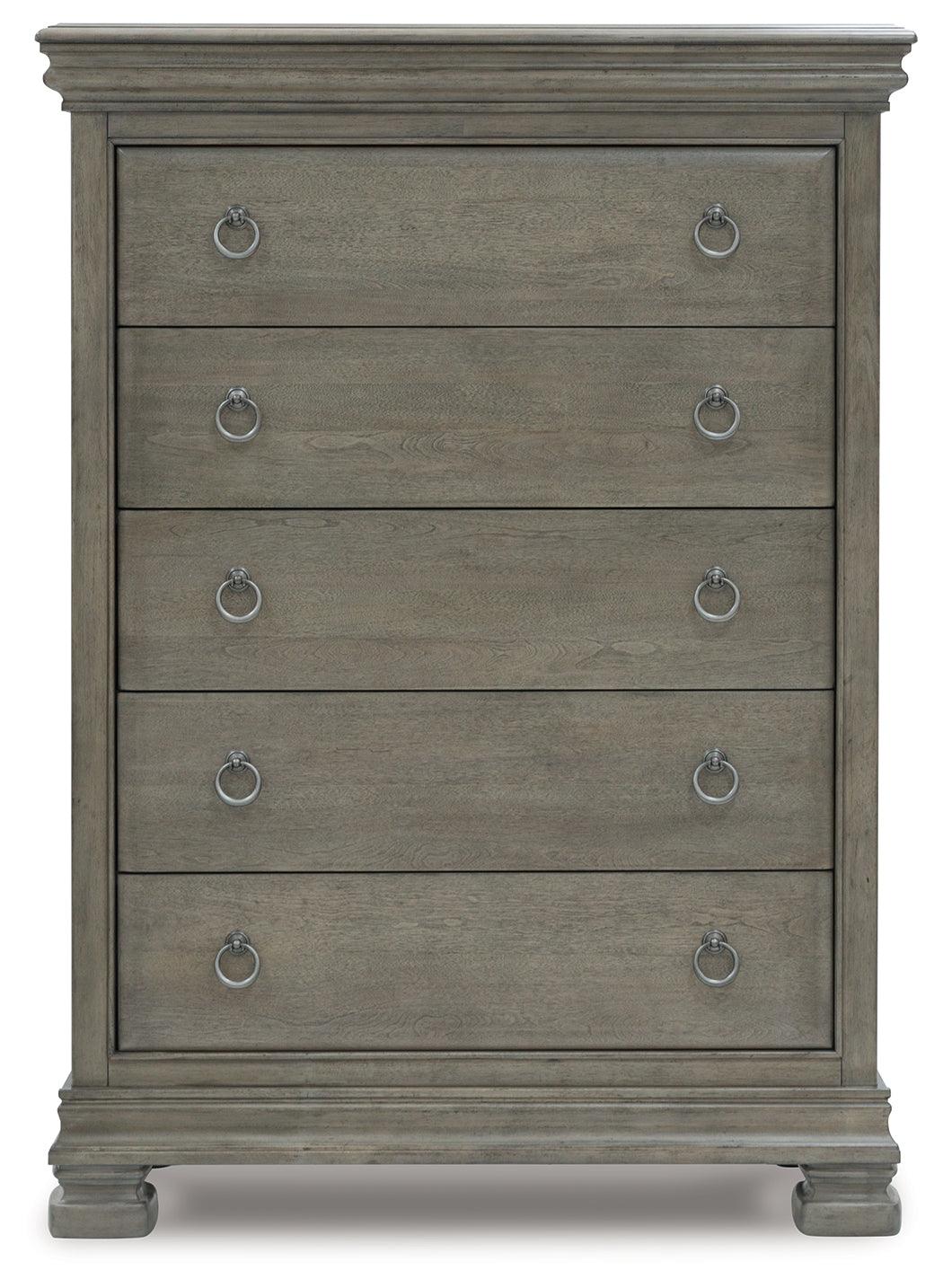 Lexorne Gray Chest of Drawers by Ashley at Eve Furniture