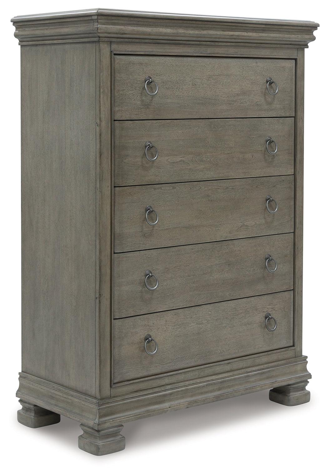 Lexorne Gray Chest of Drawers by Ashley at Eve Furniture