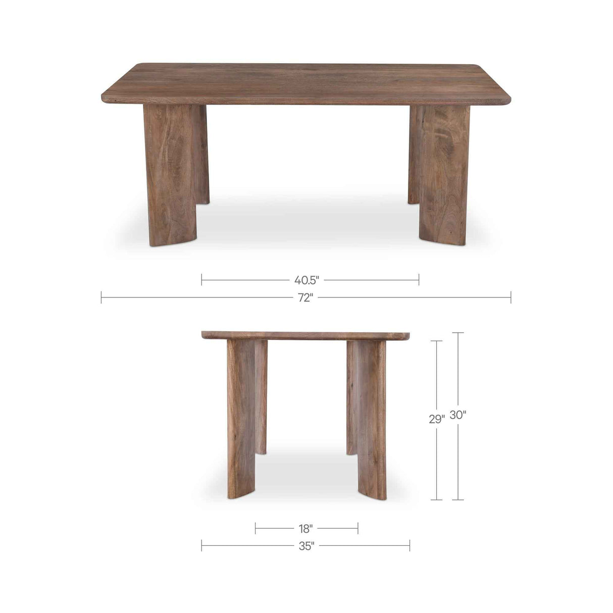 Lia Dark Brown Dining Table
