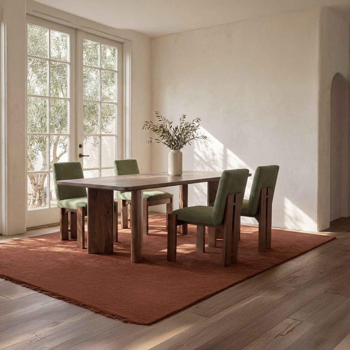 Lia Dark Brown Dining Table
