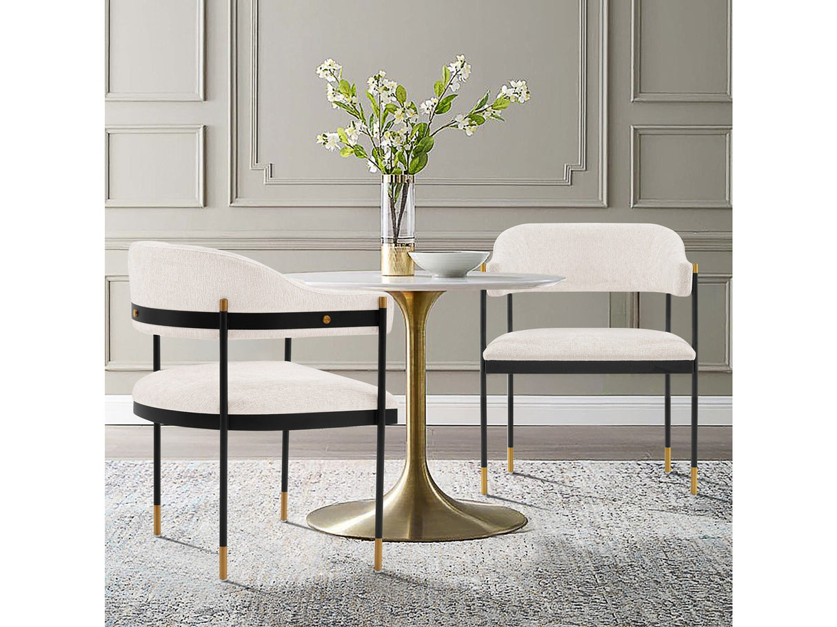 Lia Dining Armchair in Cream (Set of 2) by Manhattan Comfort at Eve Furniture