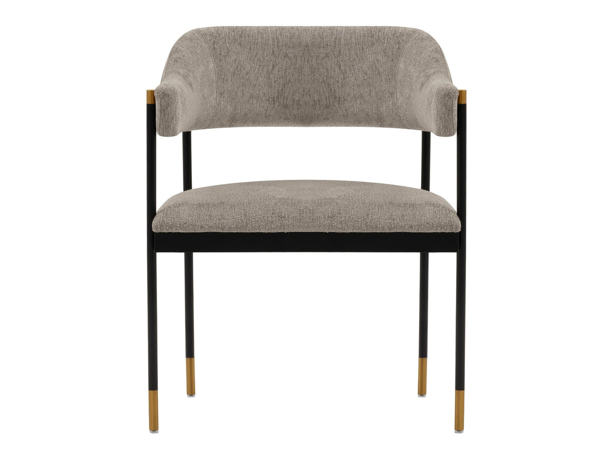 Lia Dining Armchair in Stone by Manhattan Comfort at Eve Furniture