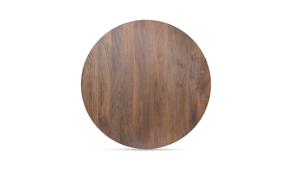 Lia Round Dining Table Dark Brown by Moe's Home at Eve Furniture