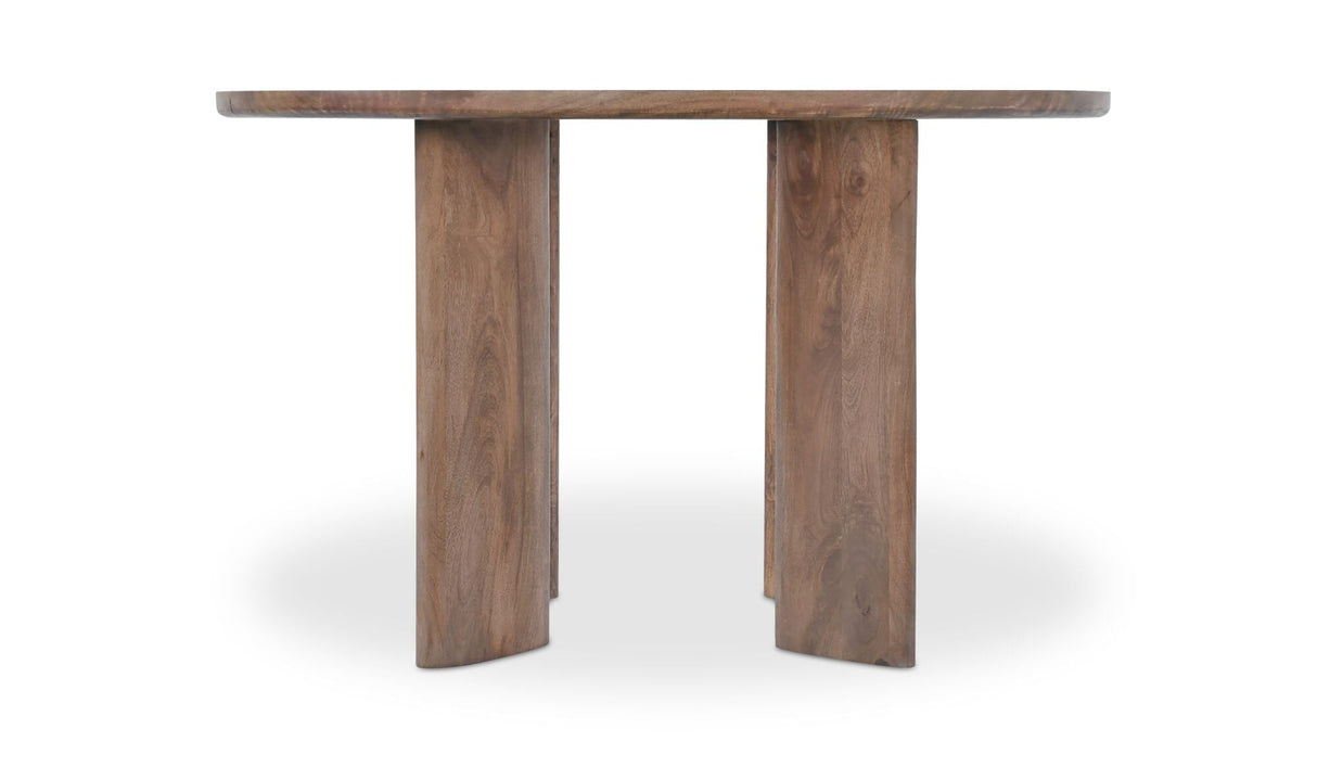 Lia Round Dining Table Dark Brown by Moe's Home at Eve Furniture