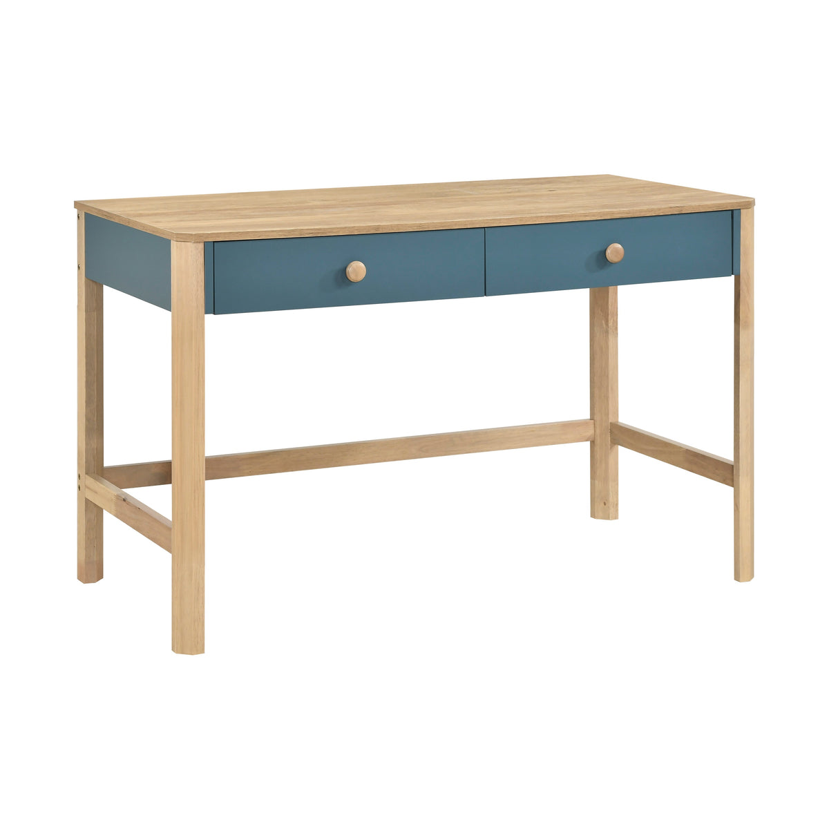 Liam Blue/Natural Writing Desk by Homelegance at Eve Furniture