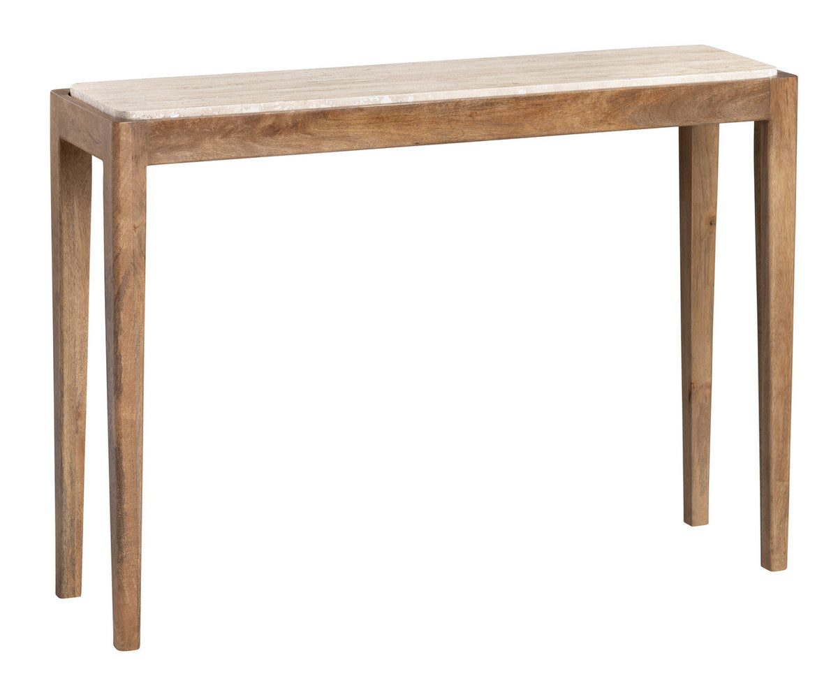 Liam Brown/Cream Console Table by Crestview at Eve Furniture