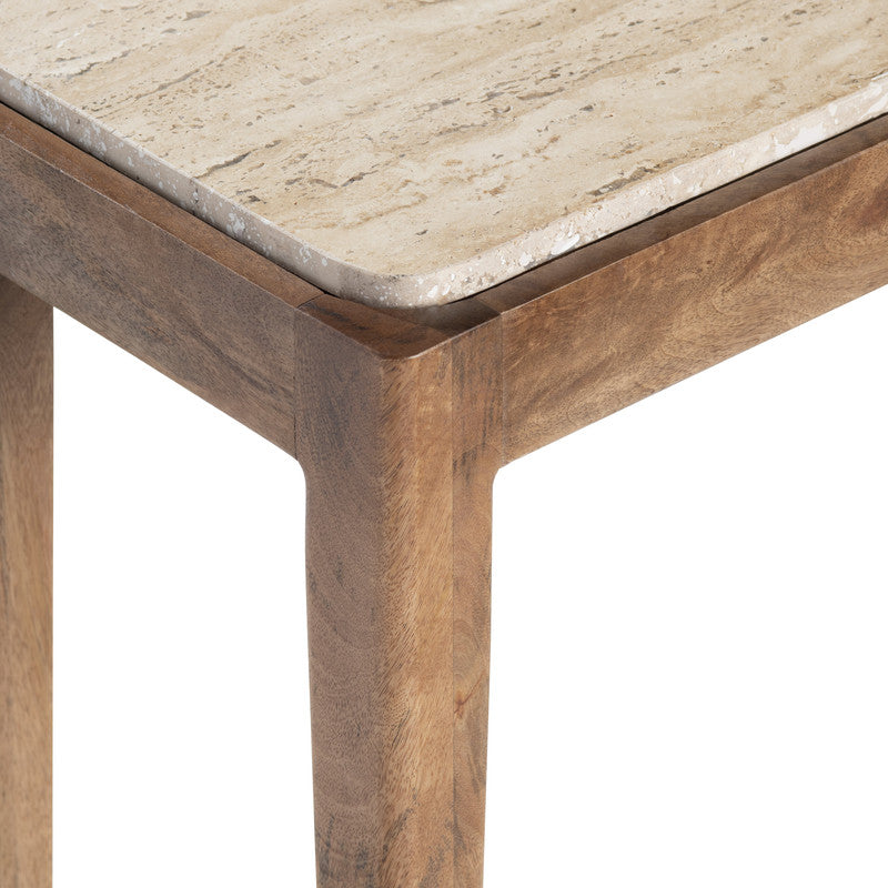 Liam Brown/Cream Console Table by Crestview at Eve Furniture